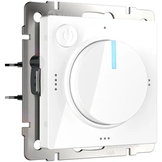 Изображение Терморегулятор электромеханический для теплого пола (белый глянцевый) W1151101